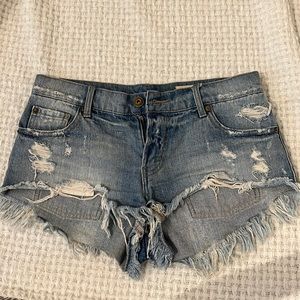 Womens pistola denim shorts size 27